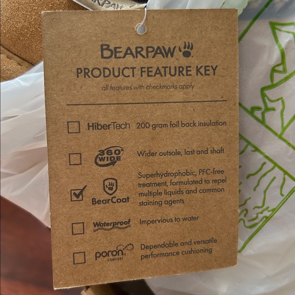 Bearpaw Martis Slipper waterproof Iced Coffee  NIB Size 8 - Picture 12 of 13